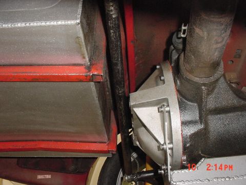 1993 Ford Mustang - A close-up view of a vehicle's undercarriage reveals the rear differential and a custom fuel tank, with visible date and time stamp.