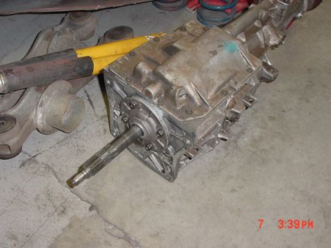 1993 Ford Mustang - A manual transmission part is shown, likely for a vehicle undergoing repairs or rebuilding.