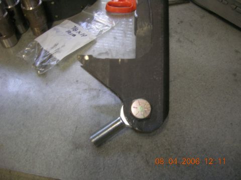1996 Ford Bronco - Close-up of a metal bracket and hardware, dated 08.04.2006.