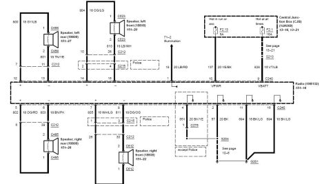 1996 Mercury Grand Marquis - 03 Speaker wiring