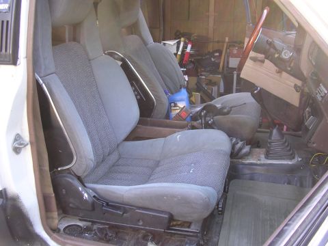 1985 Toyota 4Runner - Interior view of a 1985 Toyota 4Runner, highlighting the seats and dashboard area.