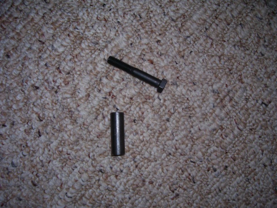 Bolt with spacer so you can retain the bracket that holds up the upper intake.