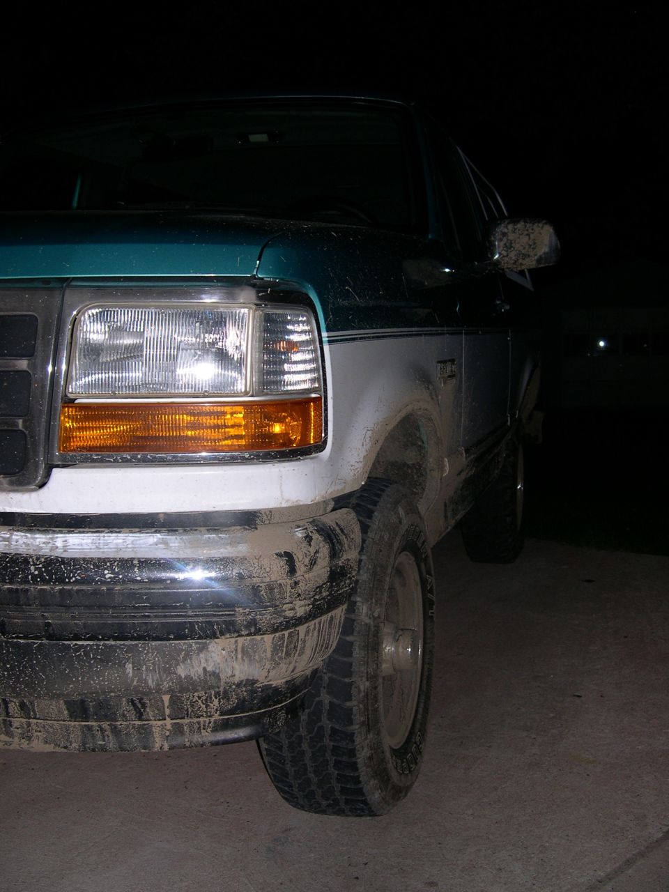 Muddy front bumper!