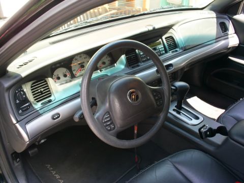 2003 Mercury Marauder - Interior view of a 2003 Mercury Marauder, highlighting the dashboard and steering wheel.