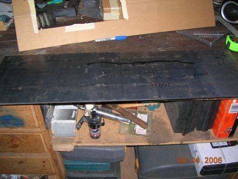 1985 Ford Bronco - marked up and ready to cut