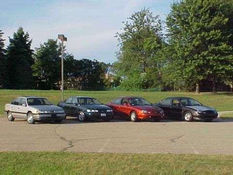 1995 Ford Taurus - the gen1-3s ready for their photo shoot...