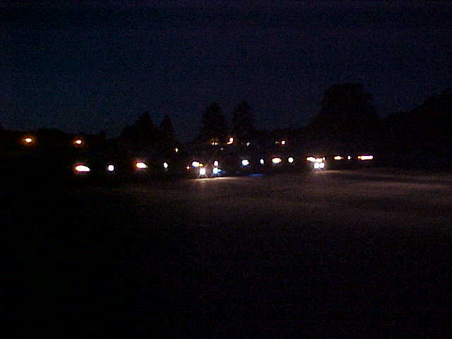 the other side of all the cars at night...