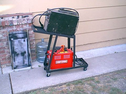 1983 Ford Bronco - here is the welder and plasma on it. looks like a shop made tool.