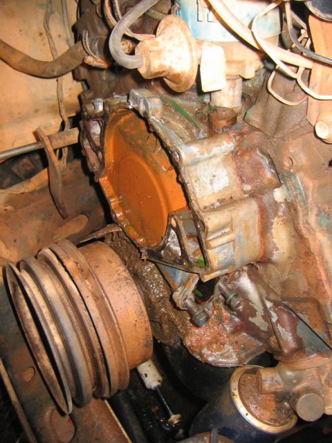 1979 Ford Bronco - timing chain cover... i broke a piece off the top...