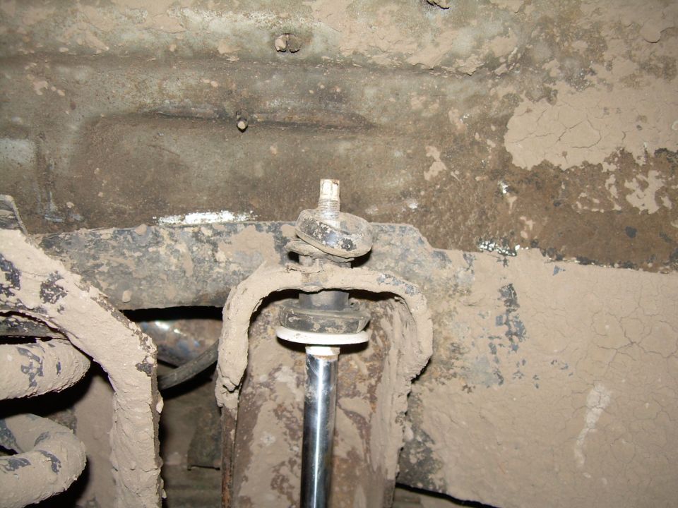 Wasted shock mount bushings