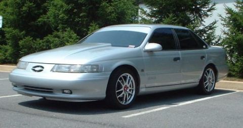 1993 Ford Taurus - Side view of SHO with new vynal installed.