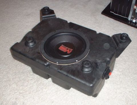 1993 Ford Taurus - modified factory JBL sub box with 8" sub