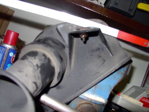 1990 Lincoln Town Car - Sawing off the isolator mount tab is neither rocket science or difficult.