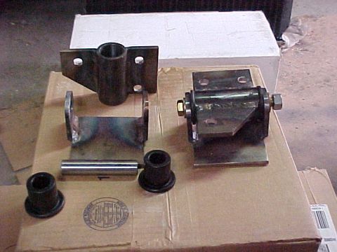 1983 Ford Bronco - Another view of the parts for my 429 to 351 mounts. Note I started with both ears at the same angle.