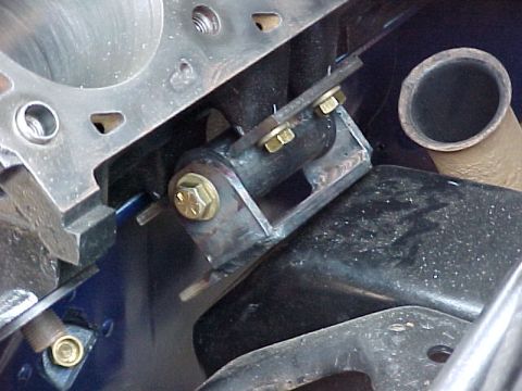 1983 Ford Bronco - There are two angles to contend with in this swap. I had to cut the back ear off and weld it back on about 1/4" lower to get it to line up…