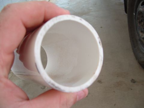 1995 Ford Aspire - The flat edges of the pipe would cause turbulance, so they had to be smoothed out.