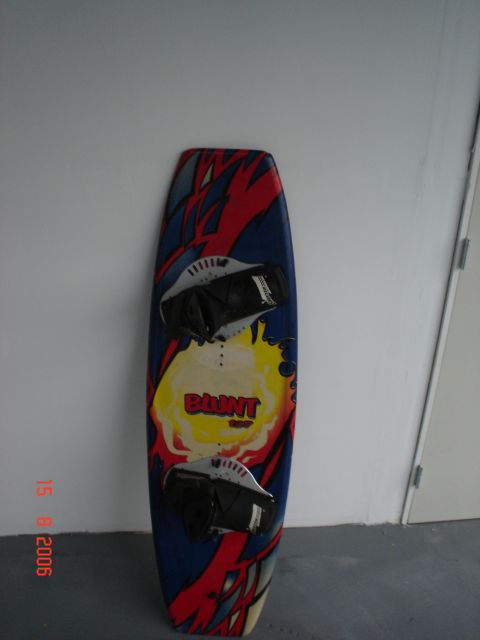 1990 Ford Bronco - This wakeboard features a dynamic graphic design with the brand name "BLUNT" prominently displayed.