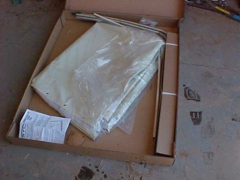 1987 Ford Bronco - The soft top just arrived at 1:20 PM.
