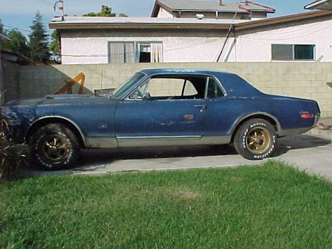 1968 Mercury Cougar - This is how it looked the day it was delivered by the transport company from Portland, Oregon to my house in Long Beach, California.