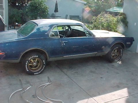 1968 Mercury Cougar - The car had been repainted once a long time ago. The worst rust in the car was at the lowest point in the right rear quarter panel. Evident…