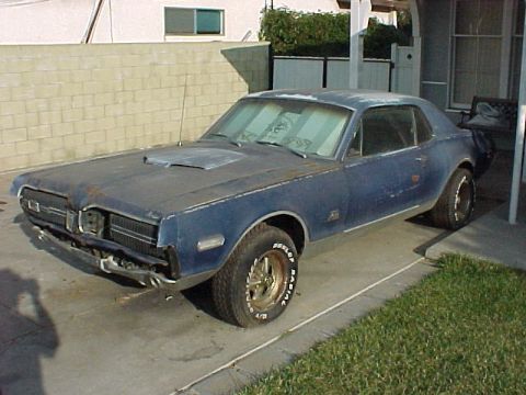 1968 Mercury Cougar - The Crager SS wheels and tires appeared to have been installed on the car and never driven since then. The tires were age cracked but had n…