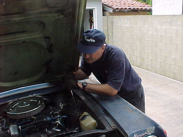 I installed the rebuilt 427 in the unrestored car to make it easier to transport across the country during my job relocation.