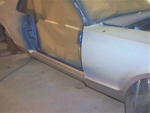 1968 Mercury Cougar - Door jams being hit with color.