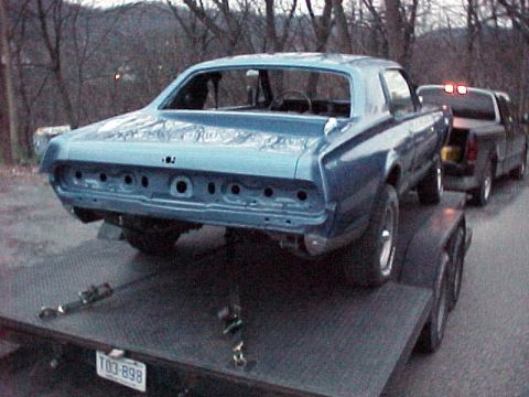 1968 Mercury Cougar - Loading it on the trailer for the ride home!!!!