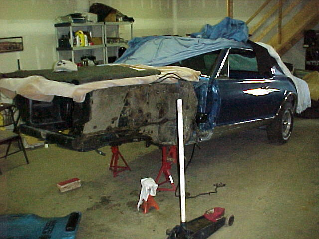 Inner fender before I started cleaning and stripping