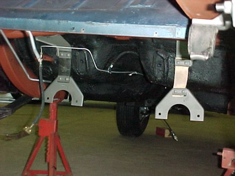 1968 Mercury Cougar - The original exhaust hangers restored nicely. Note how the R/H side has white rubber for easy identification by the assembly line installer.