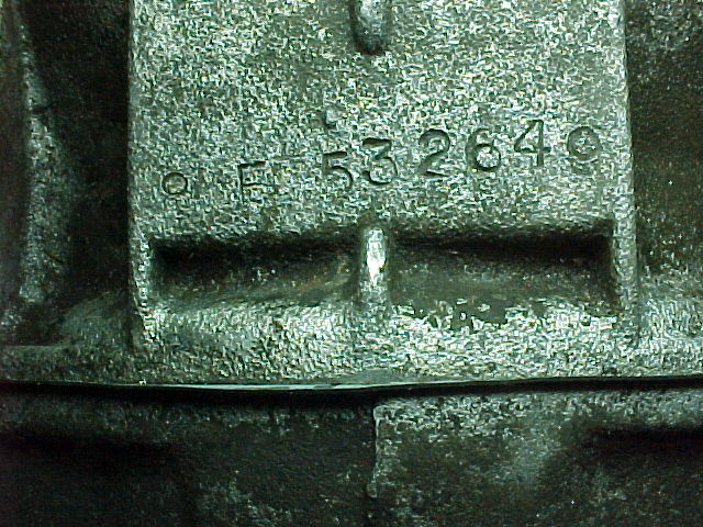 The original VIN stamped into the original transmission.