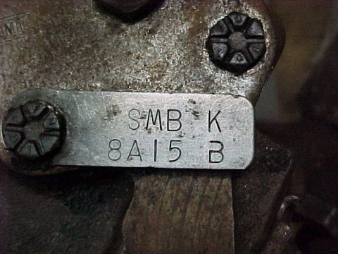 1968 Mercury Cougar - Original steering box tag on the original box before restoration.