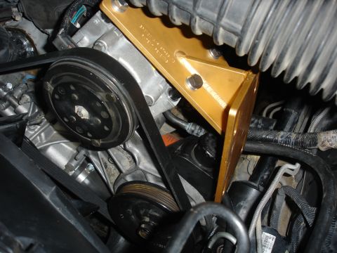 1996 Ford Bronco - Bronco air bracket installed. I used 1/2" spacers on the top bolts and 1" spacers on the bottom bolts to allow enough clearance to remove t…