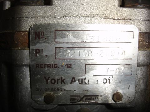 1996 Ford Bronco - Close up of the tag.