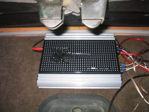 1996 Ford Bronco - mounted it under the rear seat
