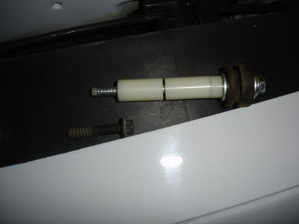 Spacers and longer bolts for the stock air box.