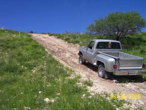 1981 Chevrolet C/K Pickup - dont look that steep but it was