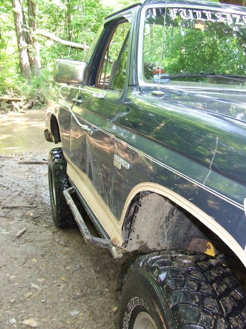 1986 Ford Bronco - This 1986 Ford Bronco is equipped for off-road adventures with its lifted suspension and tires.