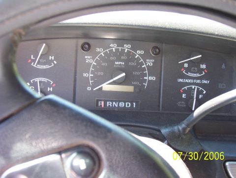 1993 Ford F-150 - instrument cluster