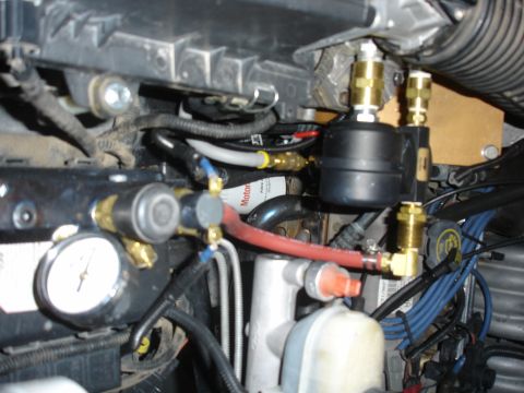 1996 Ford Bronco - Another of the manifold. You can also see the Intake filter in the back ground.