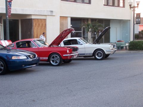 1973 Ford Ranchero - A pair of GT 350s. The white one was at the Commando Cruise in last year. Nice ride.