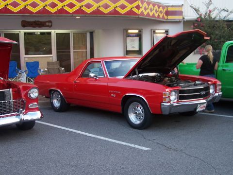 1973 Ford Ranchero - An El Camino. This car won a vendor's trophy stictly because it wasn't towed in. There were 75 El Crapino's (and only two Rancheroes) at th…