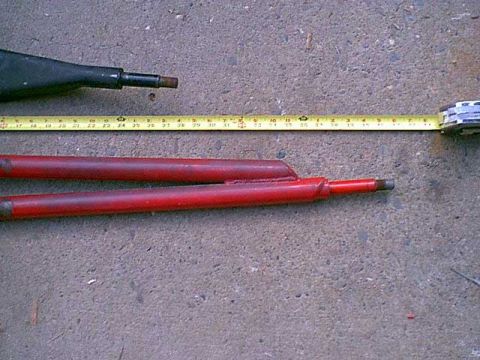 1983 Ford Bronco - the tape is hare to see but it is 15" longer than stock.