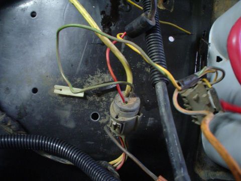 1984 Ford Bronco - This image shows a section of a vehicle's wiring harness, not a specific model year.