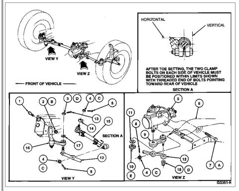 1996 Mercury Grand Marquis - 92-02 steering