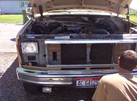 1984 Ford Bronco - Front End Before
