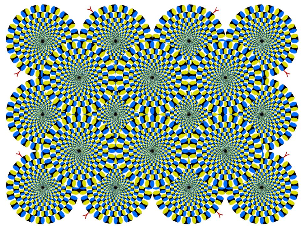 Pattern of interlocking green gears