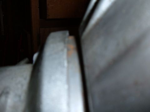 1985 Ford Bronco II - A close-up view of a metal flange shows some rust, indicating wear or exposure.
