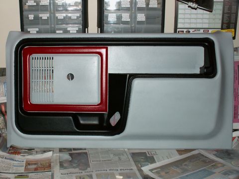 1983 Ford Bronco - Now the new and bold colour scheme for the project....these colours will be the theme throughout....this is the drivers door trim, bought n…