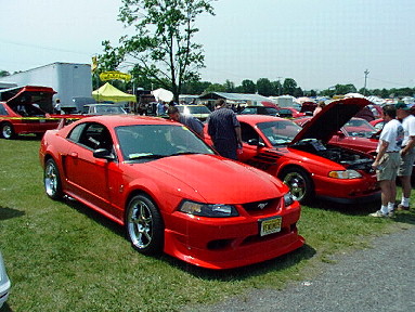 2000 Ford Mustang - My 2000 Cobra R and the Shinoda Boss in the winners area....